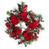 Nearly Natural 22 In. Holiday Hydrangea Wreath-4661 100653811 -Christmas Decoration Store nearly natural 22 in. holiday hydrangea wreath 4661