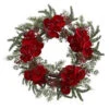 Nearly Natural 22 In. Orchid, Berry And Pine Holiday Artificial Wreath-4884 206585521 -Christmas Decoration Store nearly natural 22 in. orchid berry and pine holiday artificial wreath 4884