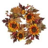 Nearly Natural 24 In. Artificial Sunflower And Berry Wreath-4867 206585510 -Christmas Decoration Store nearly natural 24 in. artificial sunflower and berry wreath 4867
