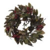 Nearly Natural 24 In. Artificial Wreath With Pine Cones, Berries, And Feathers-4901 202510738 -Christmas Decoration Store nearly natural 24 in. artificial wreath with pine cones berries and feathers 4901
