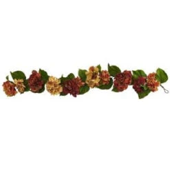 Nearly Natural 52 In. Autumn Hydrangea Garland-4128 206733616