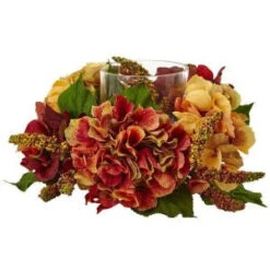 Nearly Natural 6 In. Autumn Hydrangea Berry Candelabrum-4896 206733623