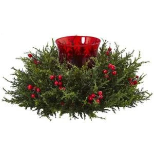 Nearly Natural 6.5 in. Cedar Berry Candelabrum-4892 206733622 Nearly Natural 6.5 In. Cedar Berry Candelabrum-4892 206733622 -Christmas Decoration Store nearly natural 65 in. cedar berry candelabrum 4892