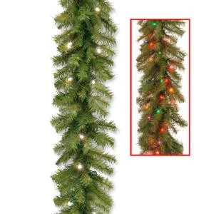 Norwood Fir 9 ft. Garland with Battery Operated Dual Color LED Lights-NF-304D-9AB-1 300330647 Norwood Fir 9 Ft. Garland With Battery Operated Dual Color LED Lights-NF-304D-9AB-1 300330647 -Christmas Decoration Store norwood fir 9 ft. garland with battery operated dual color led lights nf 304d 9ab 1