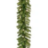 Norwood Fir 9 Ft. Garland With Battery Operated Warm White LED Lights-NF3-308-9A-B 300330651