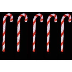 Novolink 29 In. 150 White LED Decorative Candy Cane (Set Of 5)-AS-CC5 206455924