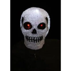 Novolink 7.9 In. H 10-Light White LED Decorative Skull Light-AS-SKL10 300256702