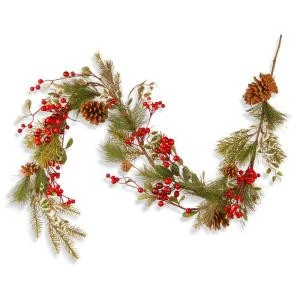 Red Berry 60 in. Garland-RAC-JS51035 300330628 Red Berry 60 In. Garland-RAC-JS51035 300330628 -Christmas Decoration Store red berry 60 in. garland rac js51035