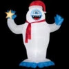 Rudolph 118.90 In. D X 74.80 In. W X 144.09 In. H Inflatable Bumble With Santa Hat-14545 206997621 -Christmas Decoration Store rudolph 11890 in d x 7480 in w x 14409 in. h inflatable bumble with santa hat 14545