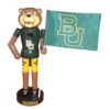 Santa's Workshop 12 In. Baylor Mascot Nutcracker With Flag-BAB092 207147058 -Christmas Decoration Store santa39s workshop 12 in. baylor mascot nutcracker with flag bab092