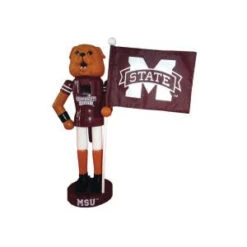 Santa's Workshop 12 In. MS State Mascot Nutcracker With Flag-MSB092 207149242