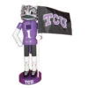 Santa's Workshop 12 In. TCU Mascot Nutcracker With Flag-TCU092 207149279 -Christmas Decoration Store santa39s workshop 12 in. tcu mascot nutcracker with flag tcu092