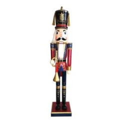 Santa's Workshop 60 In. Royal Bugler Nutcracker With Bugle-70910 207146888