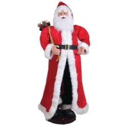 Santa's Workshop 60 In. Traditional Santa Musical And Animated With Gifts-7039 206456957