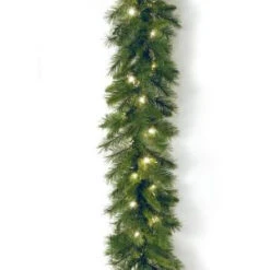 Winchester Pine 9 Ft. Garland With Clear Lights-WCH7-300-9A-1 300330630