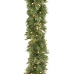 Wispy Willow 9 Ft. Garland With Clear Lights-WO1-9ALO-1 300330633