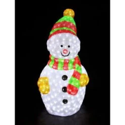 XEPA 35 In. Decorative Snowman Sculpture LED Light-EHX-OS1025 204688630