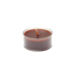 Zest Candle 1.5 In. Brown Tealight Candles (50-Pack)-CTZ-017 203363125