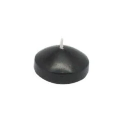 Zest Candle 1.75 In. Black Floating Candles (Box Of 24)-CFZ-020 203362937
