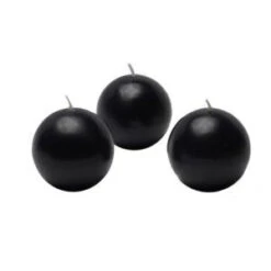 Zest Candle 2 In. Black Ball Candles (12-Box)-CBZ-013 203362762
