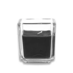 Zest Candle 2 In. Black Square Glass Votive Candles (12-Box)-CVZ-044 203363183
