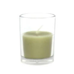 Zest Candle 2 In. Sage Green Round Glass Votive Candles (12-Box)-CVZ-025 203363164