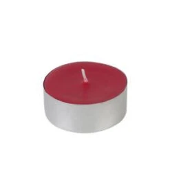 Zest Candle 2.25 In. Red Mega Oversized Tealights Candles (12-Box)-CTM-006 203363078