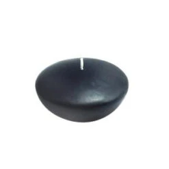 Zest Candle 3 In. Black Floating Candles (Box Of 12)-CFZ-064 203362981