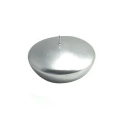 Zest Candle 3 In. Metallic Silver Floating Candles (Box Of 12)-CFZ-066 203362983