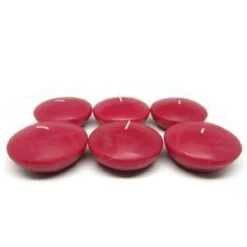 Zest Candle 3 In. Red Floating Candles (Box Of 12)-CFZ-052 203362969