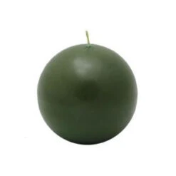 Zest Candle 4 In. Hunter Green Ball Candles (2-Box)-CBZ-033 203362782