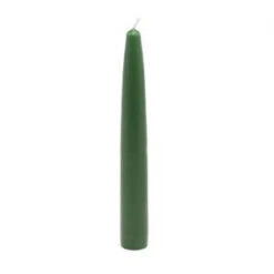 Zest Candle 6 In. Hunter Green Taper Candles (Set Of 12)-CEZ-016 203362812