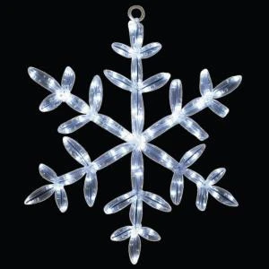 Christmas Decoration Store -Christmas Decoration Store 24 in. 20 led white tube snowflake light 46 726 00